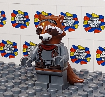 LEGO Super Heroes Figur Rocket Raccoon SH742 Guardians of the Galaxy Infinity