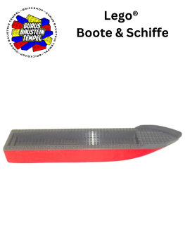 Lego® großer Boot Schiffs Rumpf 45100 rot Feuerwehr