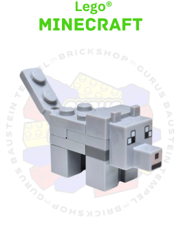 Lego® Minecraft™Figure Animal Wolf minewolf05