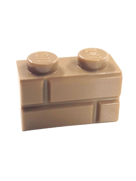 Lego® 1x2 Mauerstein 98283 dark tan