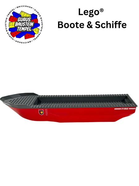 Lego® Boot Schiff großer Rumpf 62791 rot Sticker